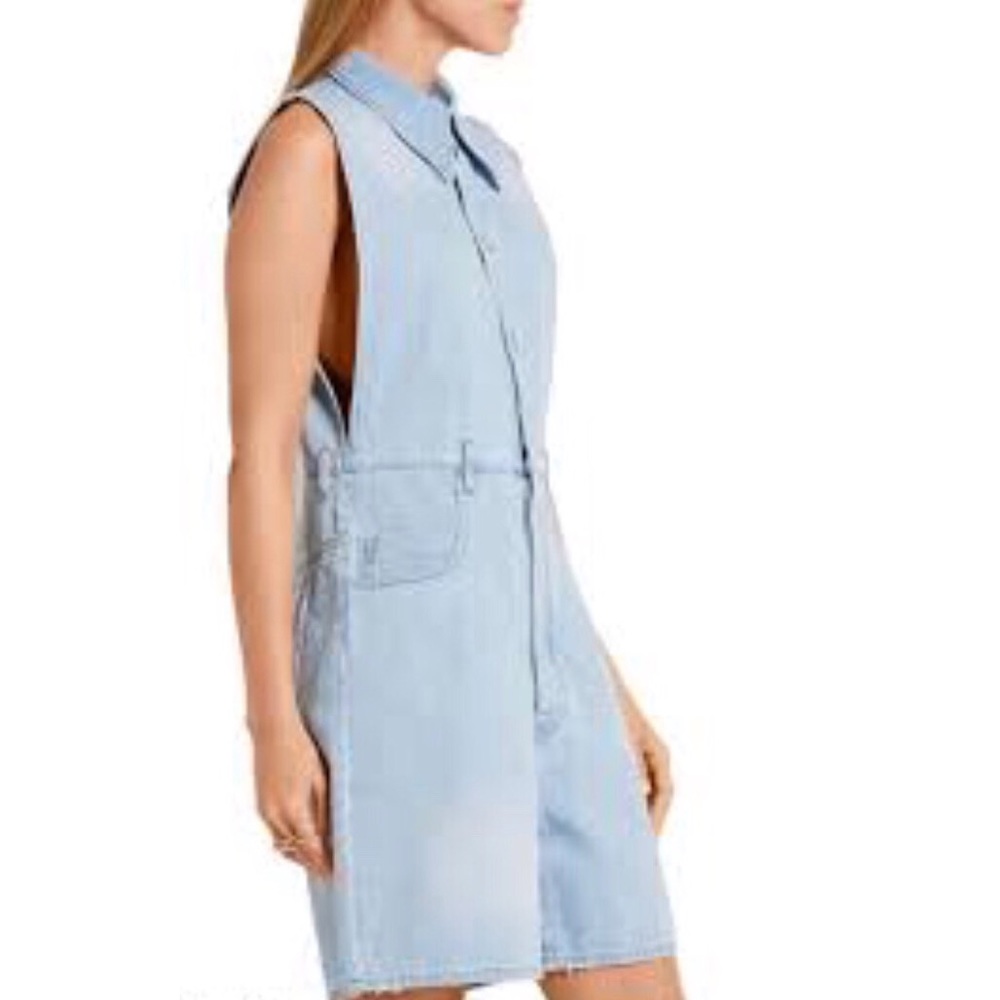 MM6 Maison Martin Margiela Light Blue Denim Romper